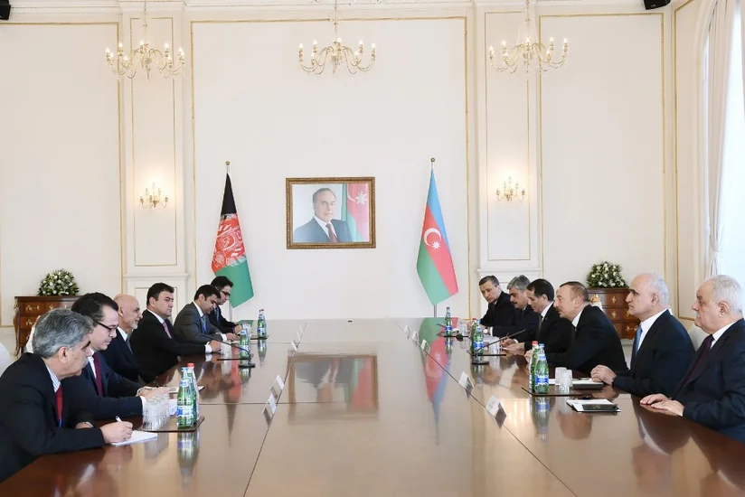 Azerbaijani and Afghan Presidents hold expanded meeting