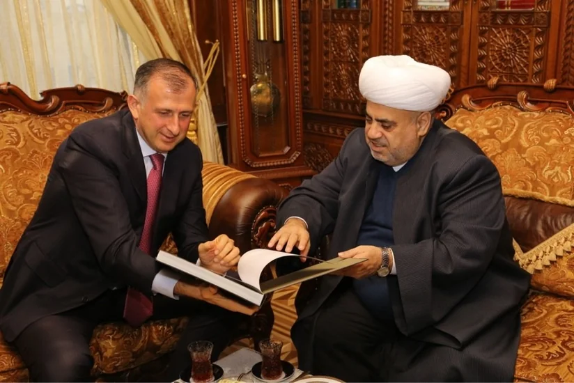 Şeyxülislam Allahşükür Paşazadə Gürcüstanın Azərbaycandakı səfirini qəbul edib