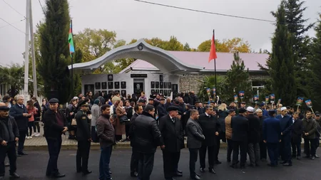 Oğuzda şəhid bulağının açılışı olub