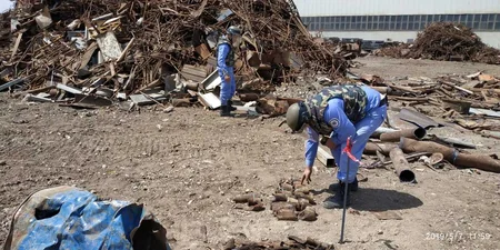 Sumqayıtda 21 top mərmisi tapılıb