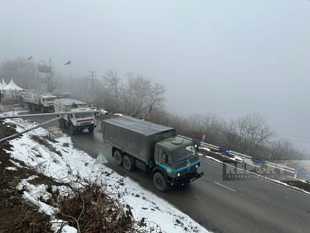 Bu gün Xankəndi-Laçın yolunda sülhməramlıların 64 avtomobili maneəsiz keçib - YENİLƏNİB-11