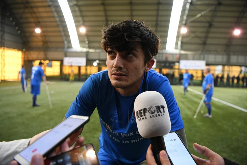 Minaya düşmüş şəxs: Özümü əlil yox, futbolçu kimi görürəm