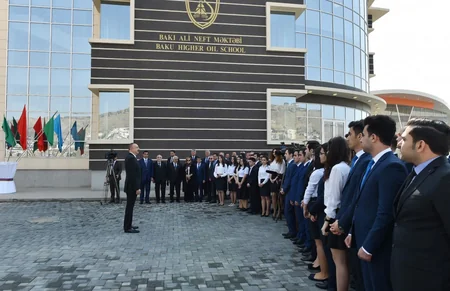 Prezident İlham Əliyev Bakı Ali Neft Məktəbinin kampusunun açılışında iştirak edib - YENİLƏNİB