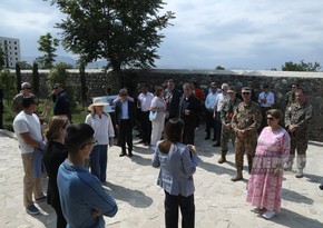 Delegation of foreign diplomats, military attaches arrives in Azerbaijan's Aghdam