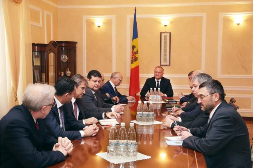 Moldova prezidenti MDB dövlətlərinin səfirlərilə görüşüb