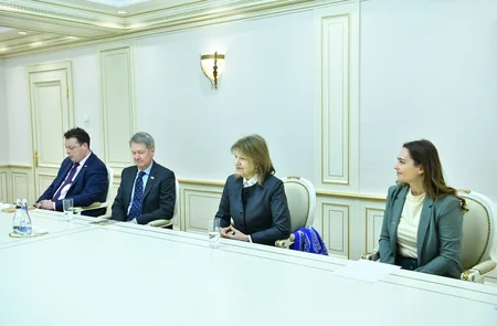 Azerbaijani parliament speaker meets UK PM trade envoy in Azerbaijan
