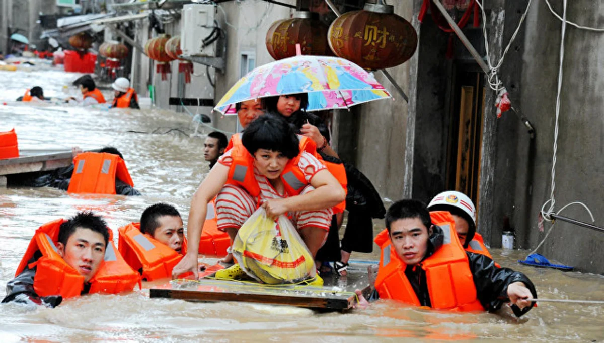 Çində daşqınlar 44 nəfərin həyatına son qoyub