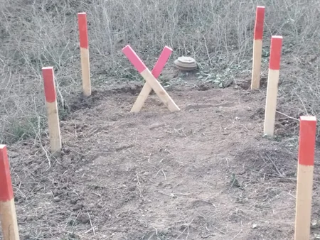 Cəbhəyanı ərazilərdə partlamamış hərbi sursatlar zərərsizləşdirildi