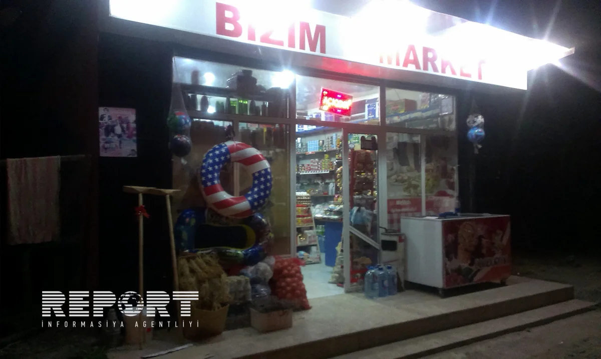 ​Lənkəranda üç nəfər naməlum şəxs marketə basqın edib