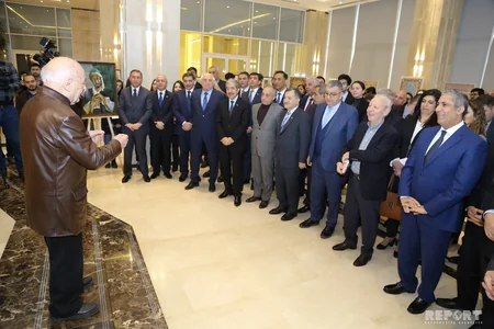 YAP-da İmadəddin Nəsiminin 650 illik yubileyi ilə bağlı sərgi açılıb - FOTO