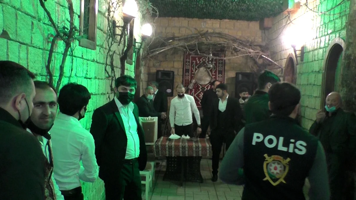 Abşeronda toy keçirilən restoran sahibi və 65 nəfər cərimələnib - VİDEO