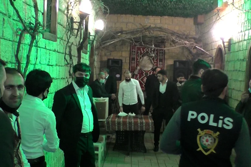 Abşeronda toy keçirilən restoran sahibi və 65 nəfər cərimələnib - VİDEO