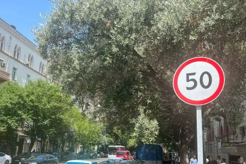 Bakının Fətəli xan Xoyski küçəsində sürət həddi endirilib