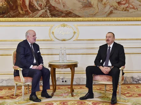 President Ilham Aliyev met with Vivaction Company president and Deputy CEO of SUEZ Environment