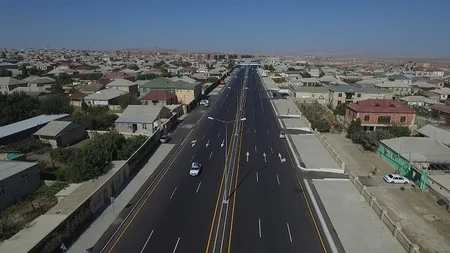 Bakı-Şamaxı-Yevlax avtomobil yolunun bir hissəsi yenidən qurulub - VİDEO
