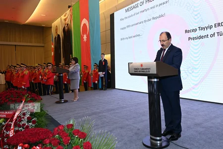 Heydər Əliyev Mərkəzində Türkiyənin yaranmasının 99-cu ildönümü qeyd olunub