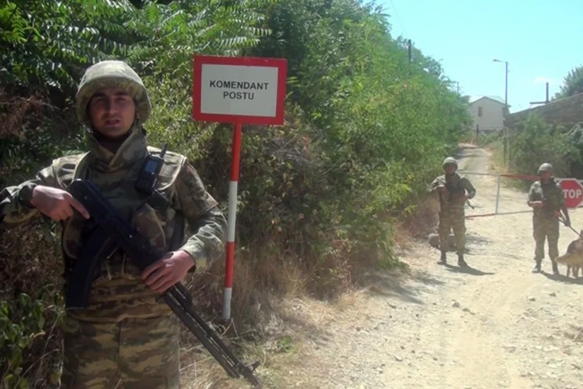 Организована служебная деятельность военной полиции в городе Лачын, селах Забух и Сус