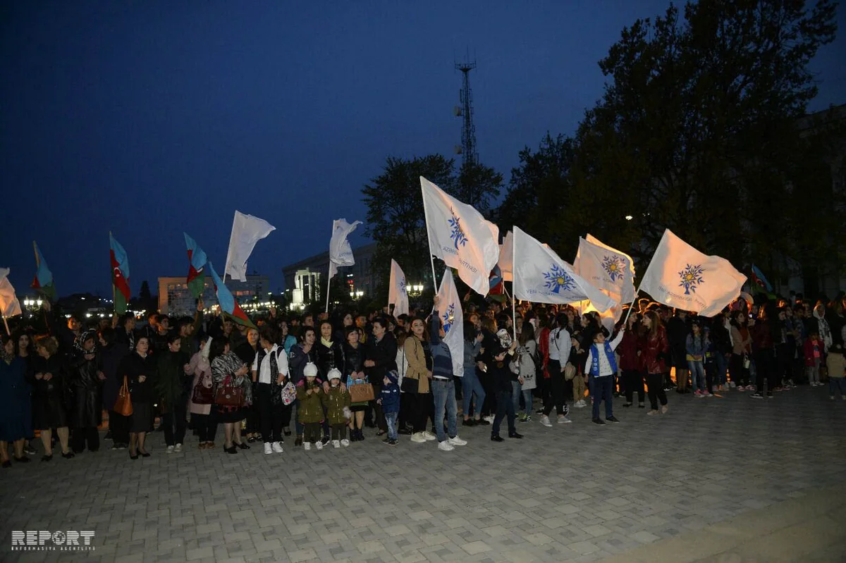 Lənkəranlılar Prezident seçkilərində qələbə sevincini bayram ediblər