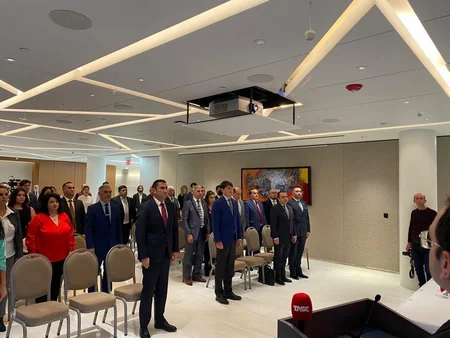 Diaspor Komitəsinin sədri Nyu-Yorkda türk icmasının nümayəndələri ilə görüşüb