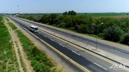 Bakıdan Gürcüstanla sərhədə qədər avtomobil yolunun bir hissəsi təmir edilib