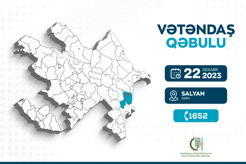 Məcnun Məmmədov Salyanda vətəndaşları qəbul edəcək