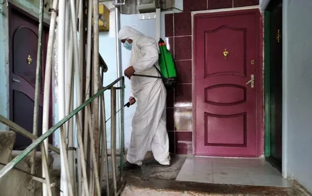 Gəncədə koronavirusa görə dezinfeksiya işləri aparılır