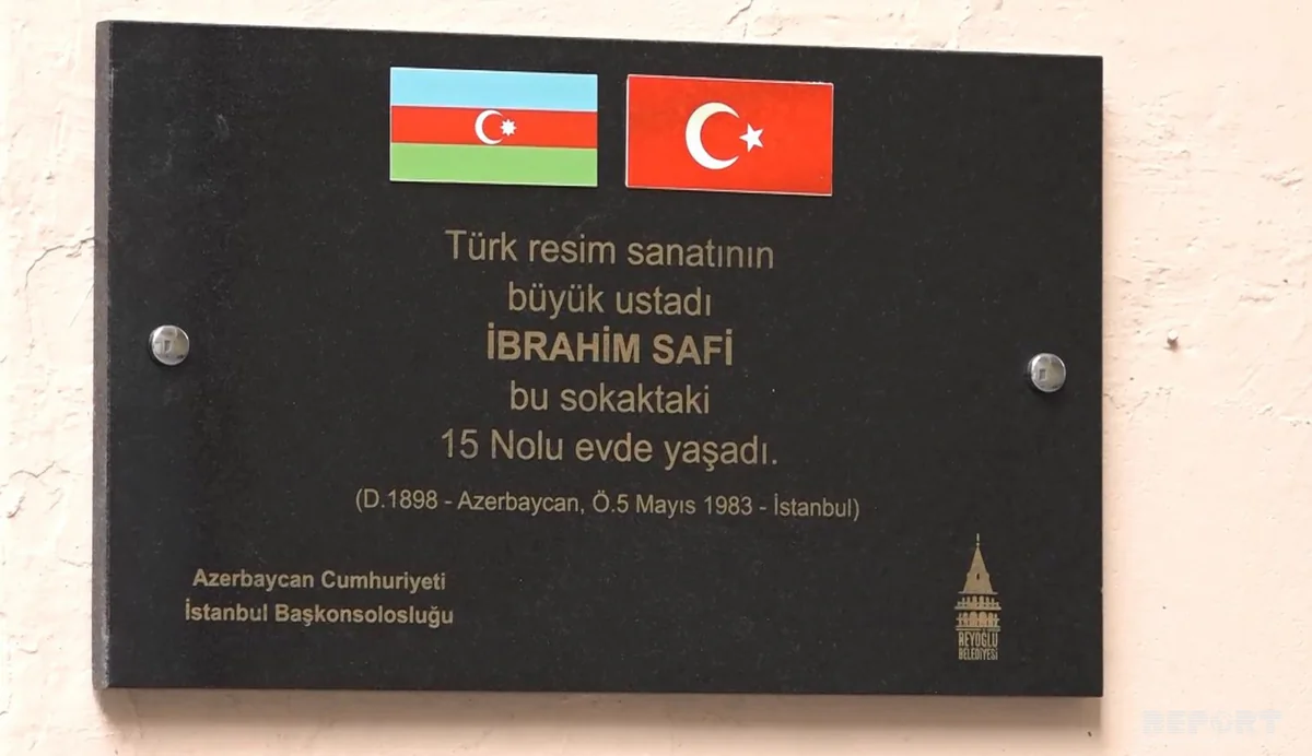 Azərbaycanlı rəssamın adı İstanbulda əbədiləşdirilib - FOTO - VİDEO
