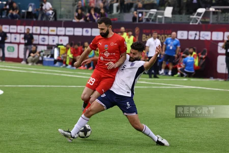 Azərbaycanın minifutbol millisi Bakıda keçirilən dünya çempionatında adını yarımfinala yazdırıb