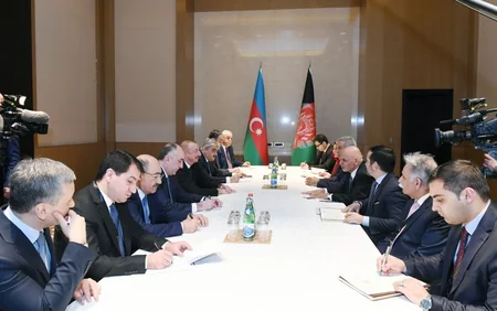 President Ilham Aliyev met with Afghan President Mohammad Ashraf Ghani