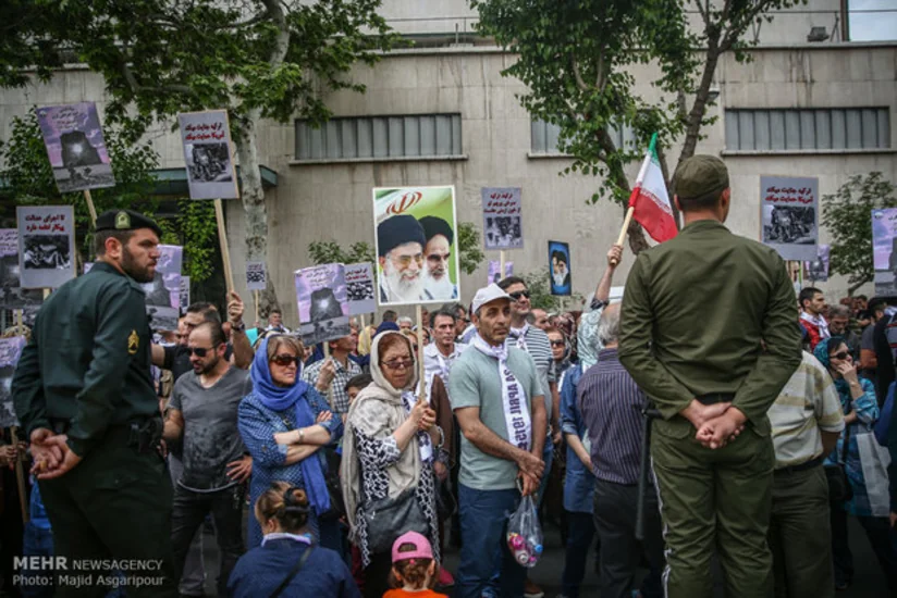 Перед зданием посольства Турции в Иране прошла акция