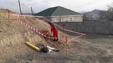 Tovuzda top mərmisi aşkarlanıb