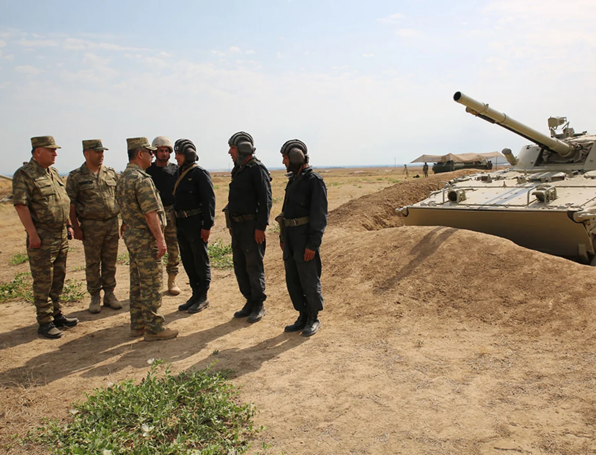 Defence Minister inspected combat readiness of units and formations located in the front line