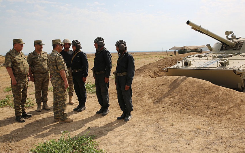 Defence Minister inspected combat readiness of units and formations located in the front line