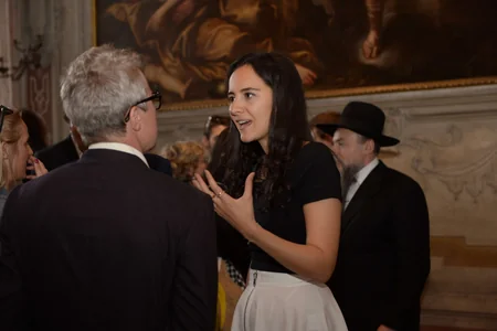 Leyla Aliyeva  attends  exhibition of YARAT Contemporary Art Center in Venice