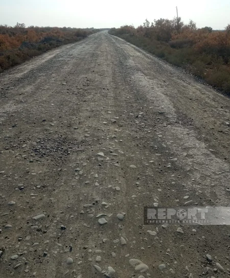Ağdaşın Qaradeyin kəndinin yolları bərbad vəziyyətə düşüb
