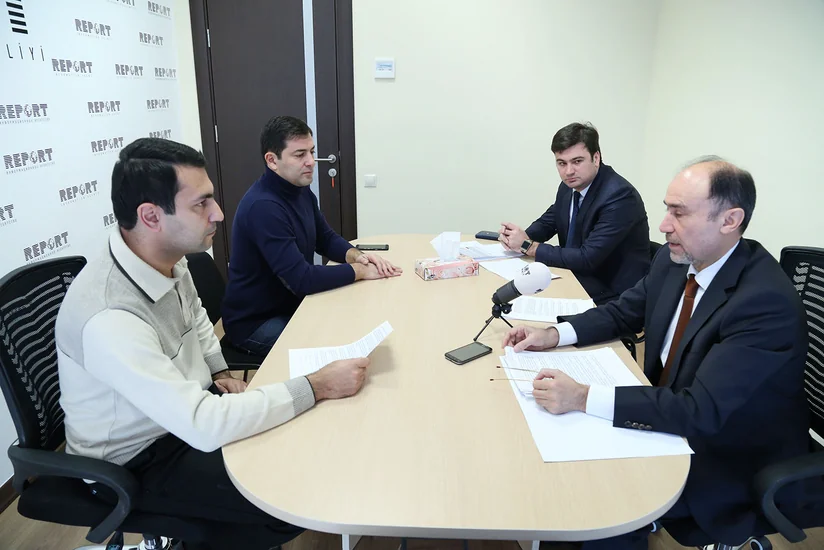 ABA-nın prezidenti Report İnformasiya Agentliyində olub
