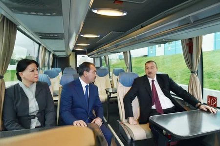 Prezident İlham Əliyev Ceyranbatan Ultrasüzgəcli Sutəmizləyici Qurğular Kompleksinin açılışında iştirak edib
