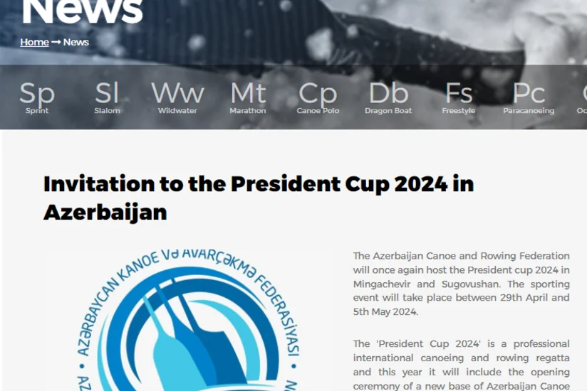 Avropa Kanoe Assosiasiyası “Prezident Kuboku-2024” reqatasını ikinci dəfə təqvim planına daxil edib