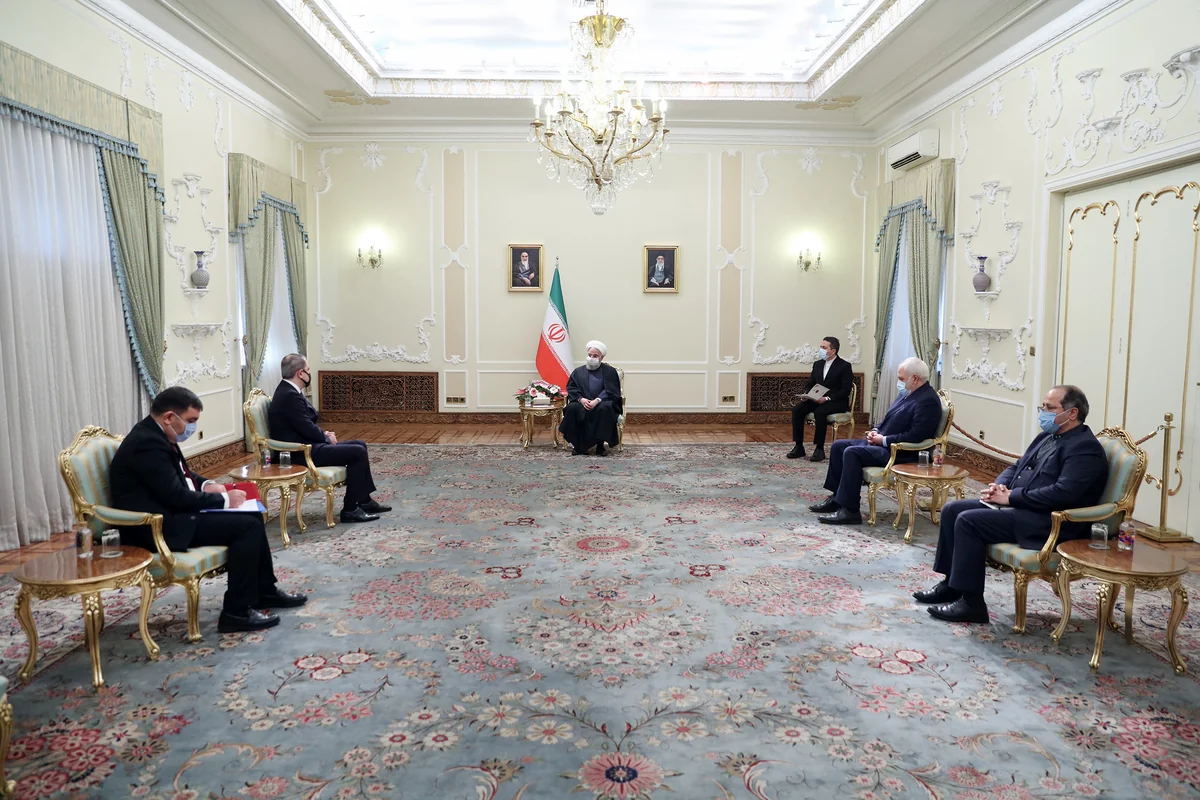 Azerbaijani FM meets with Iranian President