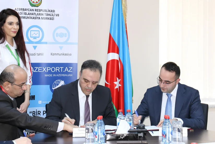 “Bir Pəncərə” İxraca Dəstək Mərkəzi və Azərbaycan Standartlaşdırma İnstitutu memorandum imzalayıb