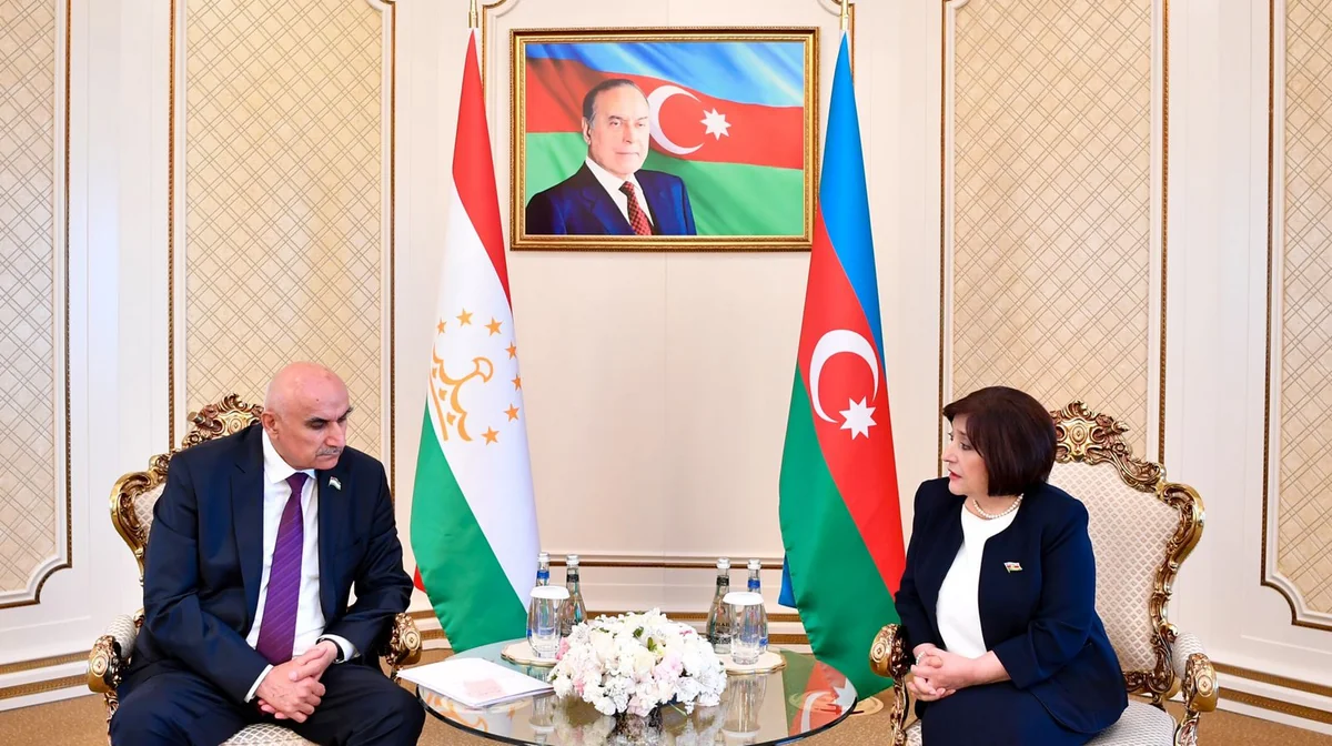 Sahibə Qafarova Tacikistan Ali Məclisinin Nümayəndələr Palatasının sədri ilə görüşüb