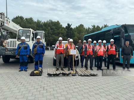 FHN Sumqayıtda nümunəvi mülki müdafiə məşqi keçirib