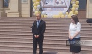 Emin Əmrullayev Hacıqabulda Son zəng mərasimində iştirak edib