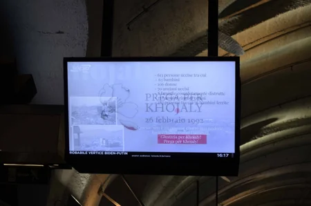 Video on Khojaly genocide shown in metro stations of Rome and Milan