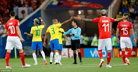 DÇ-2018: İsveçrə millisi Braziliya ilə heç-heçə edib