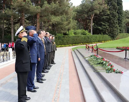 Türkiyənin Milli Müdafiə Universitetinin nümayəndə heyəti Komando hərbi hissəsində olub