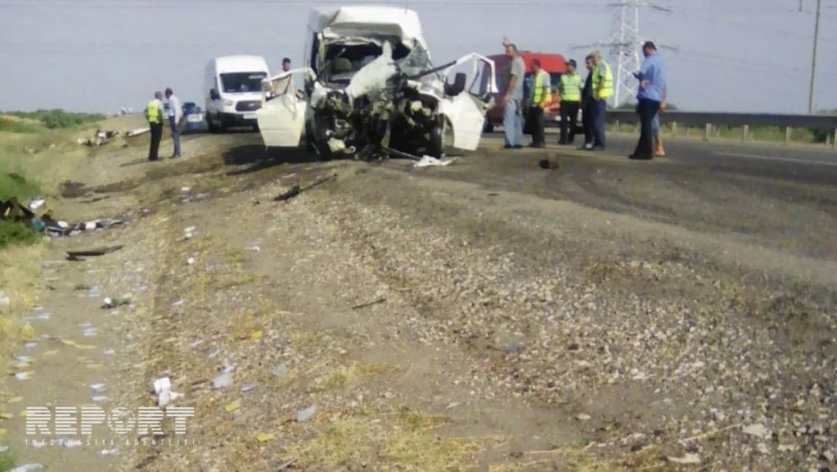 Goranboyda yol qəzası baş verib, xəsarət alanlar var - FOTO - VİDEO