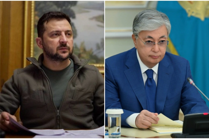 Ukrainian, Kazakh presidents hold phone conversation