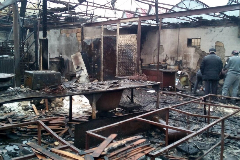 В Агсу в хлебопекарном цехе произошел пожар - ФОТО