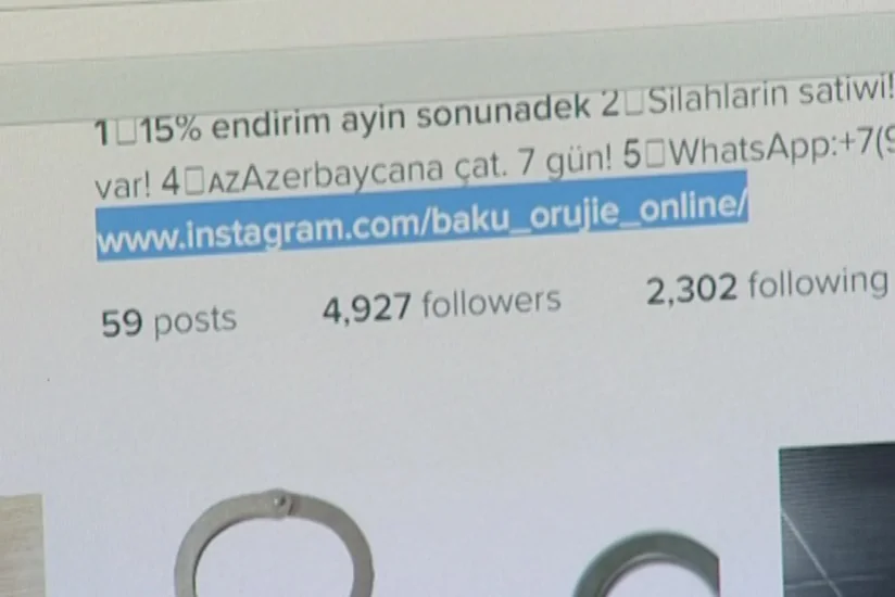 Saxta profillər vasitəsilə özünü onlayn silah satan şəxs kimi təqdim edən Şəki sakini saxlanıb